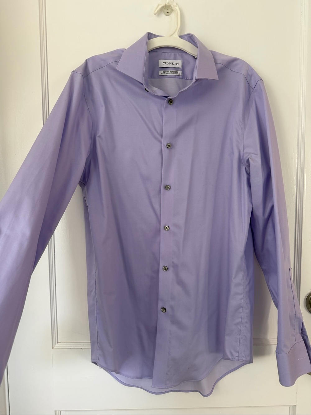 Calvin Klein Men's Light Lavender Dress Shirt